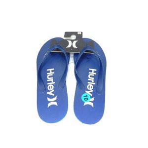 Hurley Mens Flip Flops Thong Sandals Size 10 Blue HFS0001-412